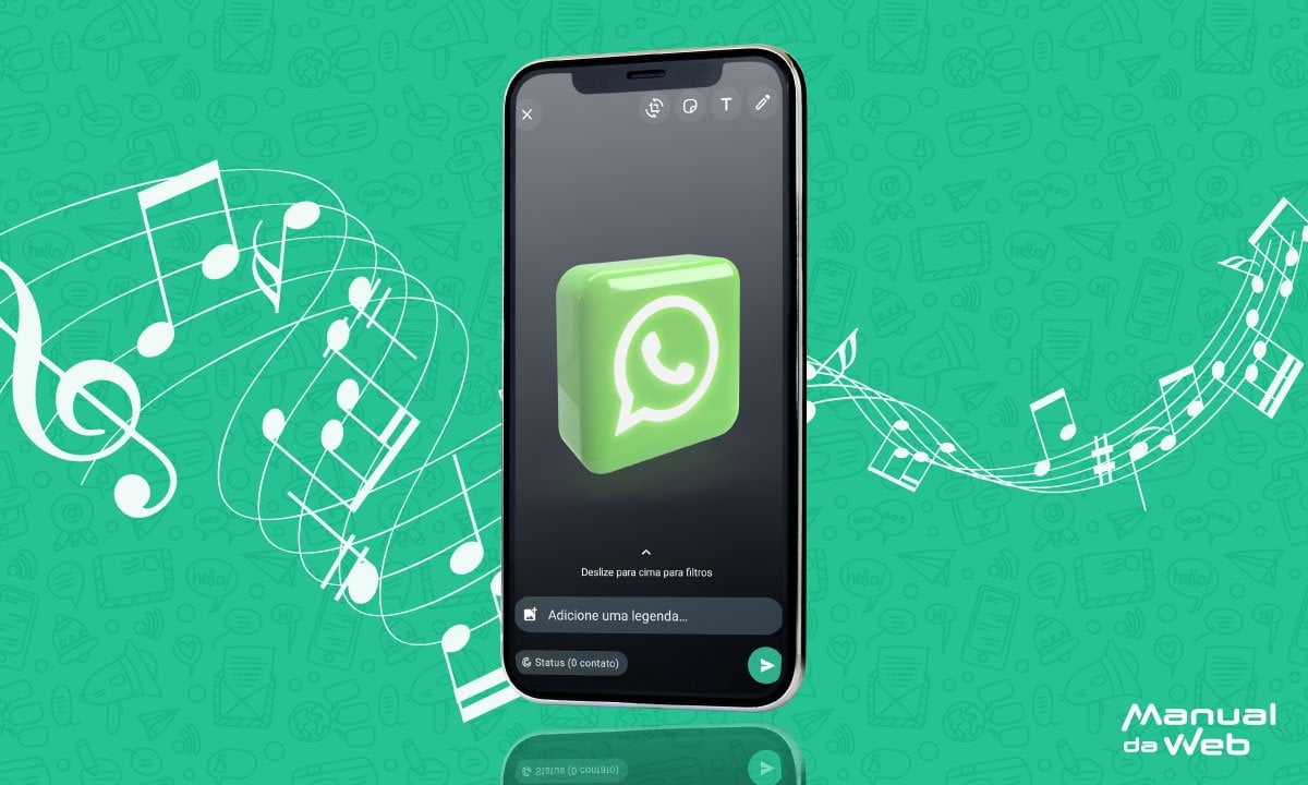 Novo aplicativo para adicionar música nos status do WhatsApp