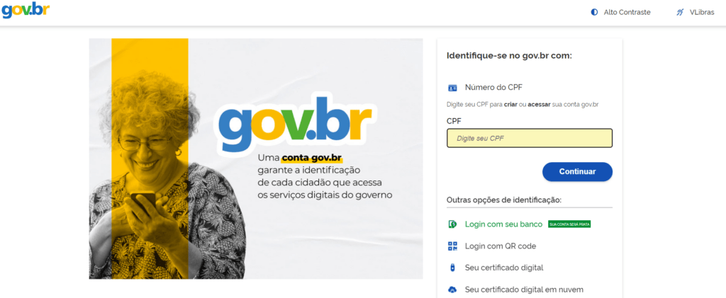 Como criar uma conta no Gov.br