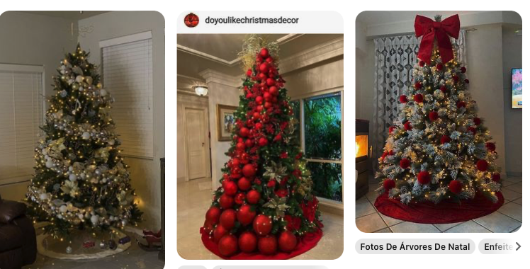 Árvore de Natal decorada