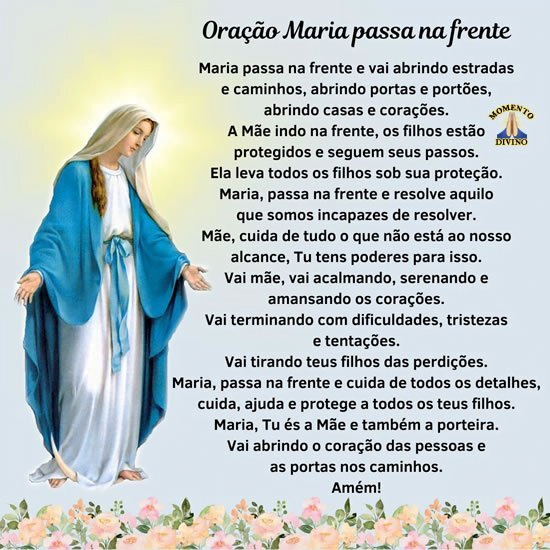 Oração Maria Passa na Frente