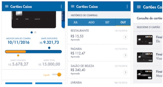 Aplicativo Cartões CAIXA