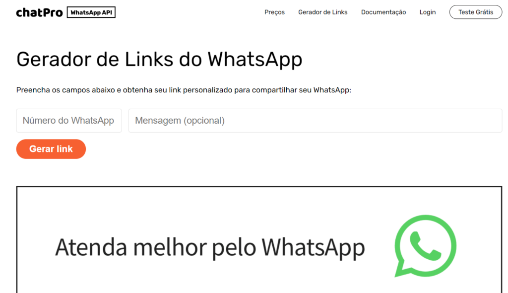 Como gerar link do WhatsApp