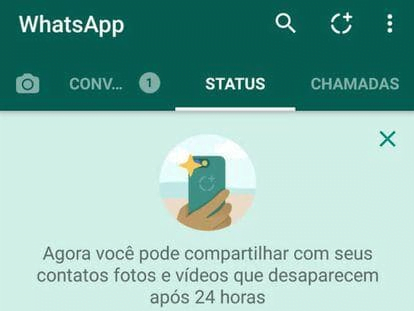 Adicionar hinos no Status do WhatsApp