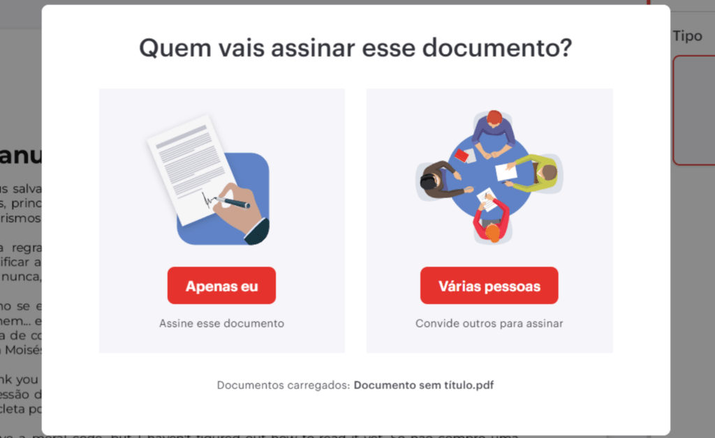 Assinar PDF digitalmente