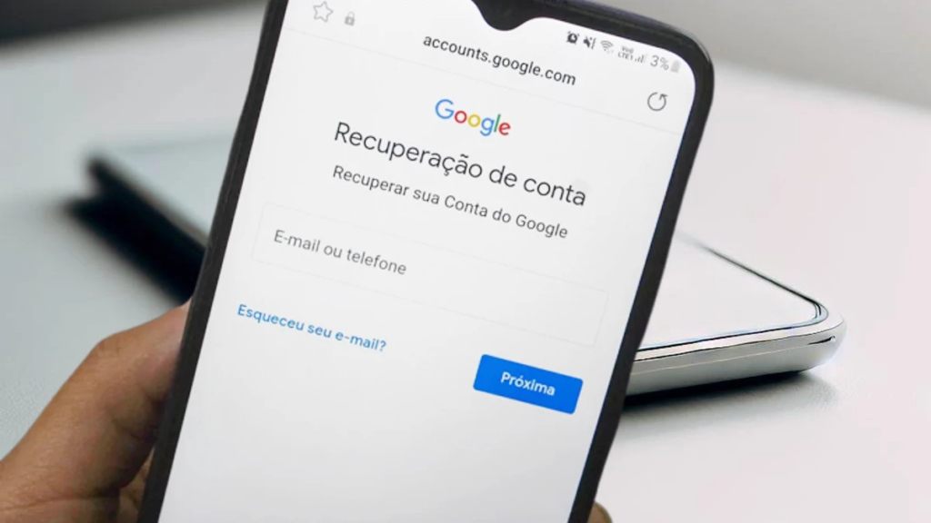 Recuperar conta Google roubada