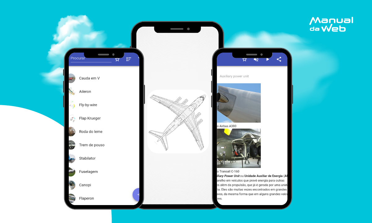 Aplicativo para estudar construção de aviões