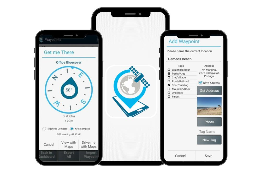 Aplicativo GPS Waypoints para profissionais