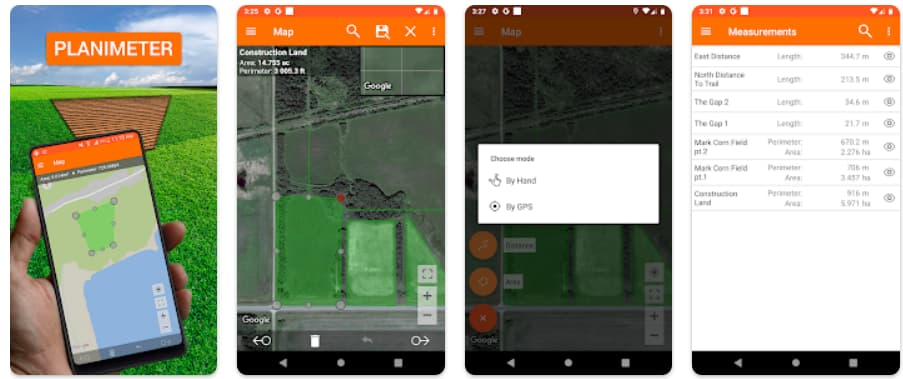 Aplicativo GPS para medir área rural