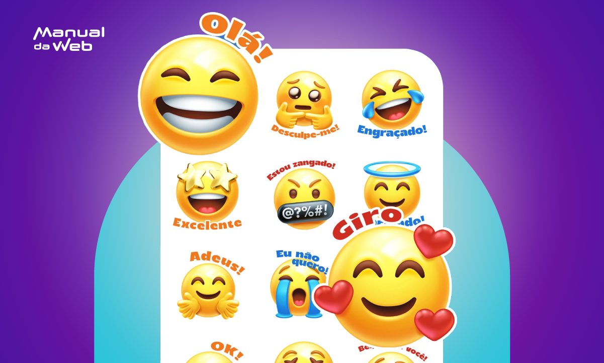 Aplicativo com 1.000 figurinhas de emoji grátis para WhatsApp