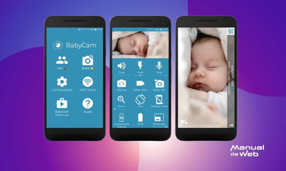 App de babá eletrônica no celular usando a sua câmera