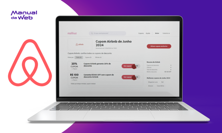 Cupom de desconto no Airbnb
