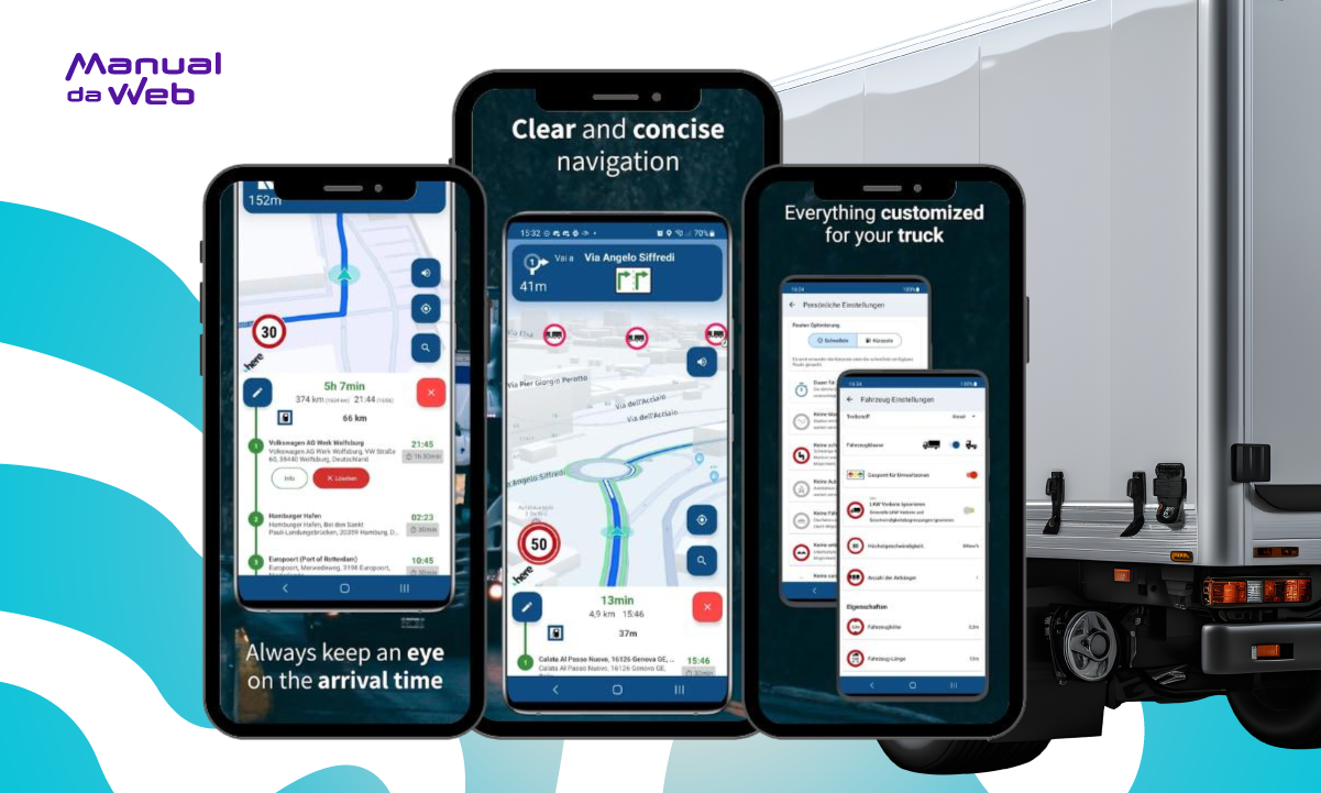 GPS para caminhão: app completo e gratuito para celular