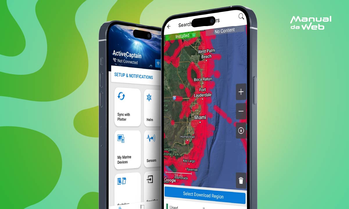 Garmin: aplicativo de GPS marítimo para celular gratuito