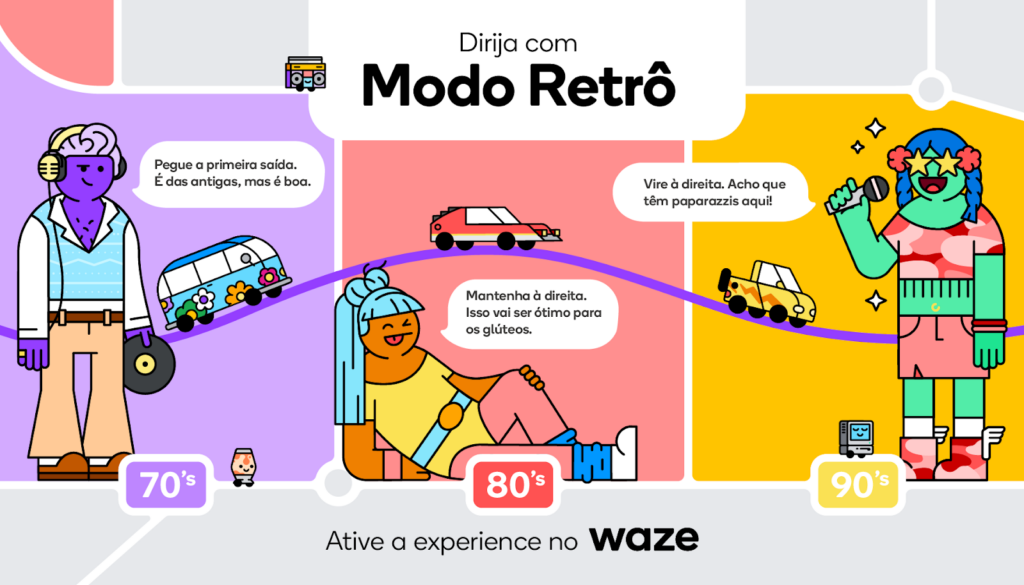 Vozes engraçadas para o Waze