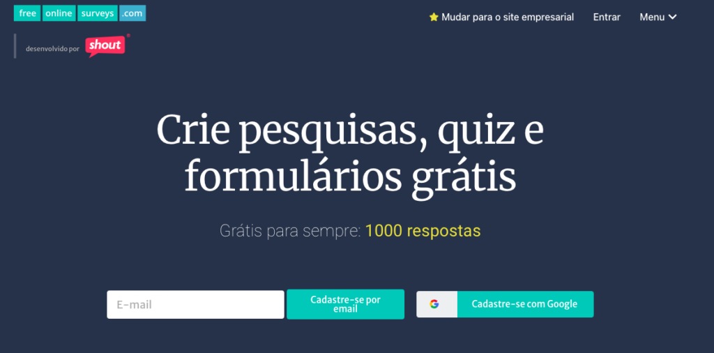 Aplicativo para criar testes