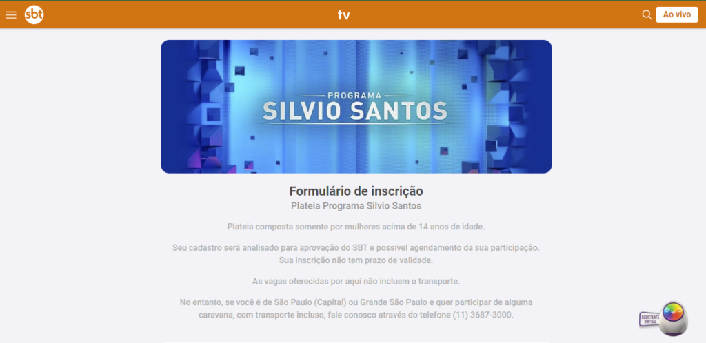 Plateia do Programa Silvio Santos