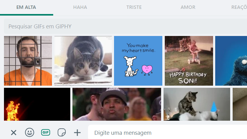 GIFs animados WhatsApp