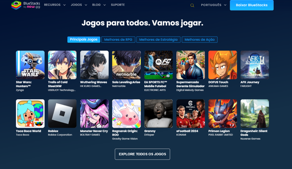 Jogo que simula a vida real online