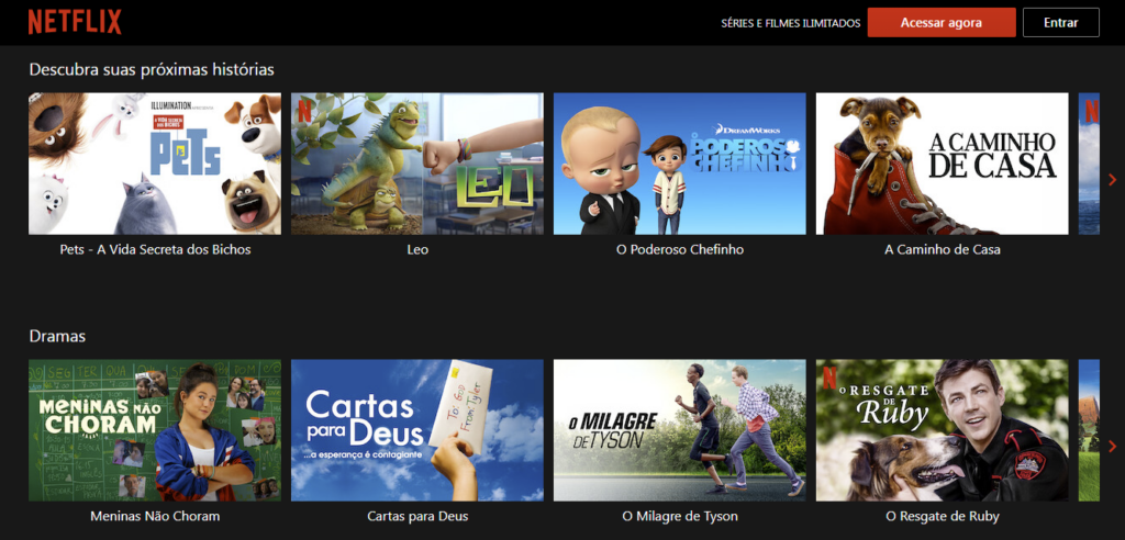  Códigos da Netflix