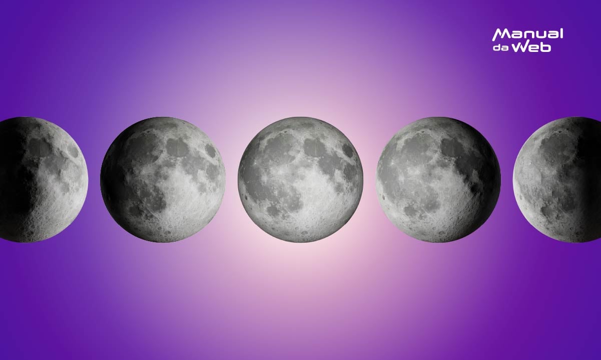 Aplicativo de calendário lunar para saber as fases da lua