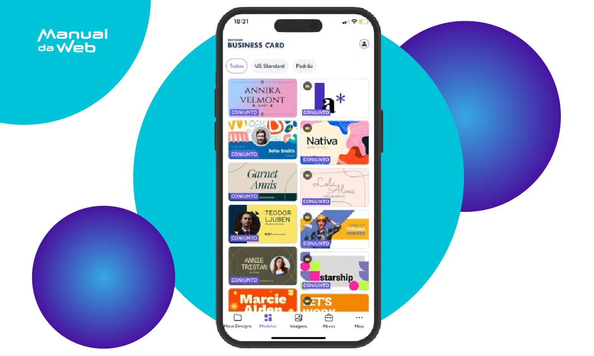 Aplicativo para criar cartão de visita grátis pelo celular