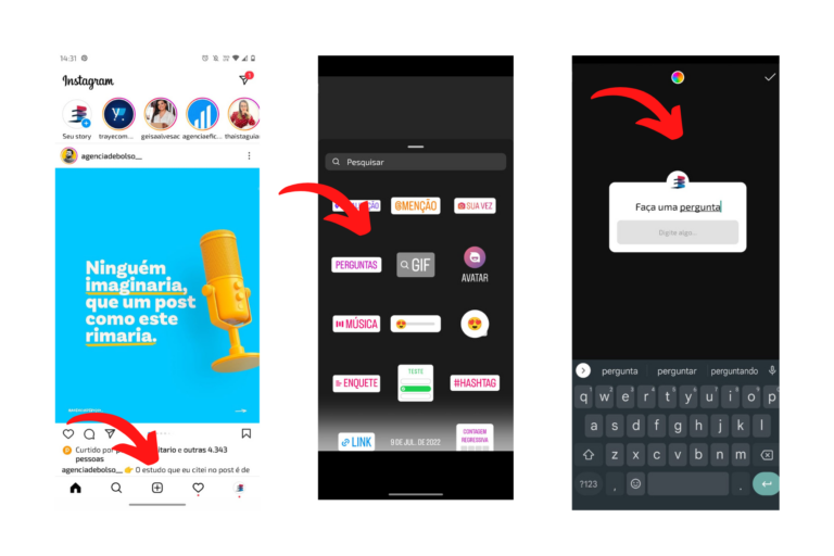 Caixinha de perguntas no Instagram