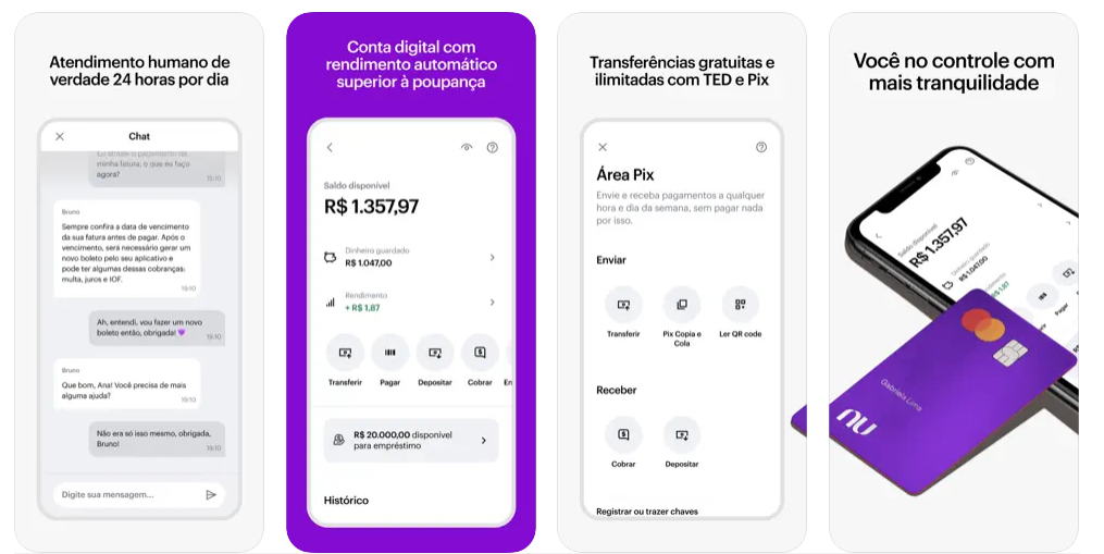 Como ver o extrato do Nubank