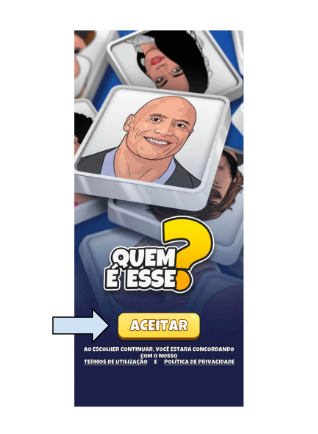 Jogo de descobrir os famosos