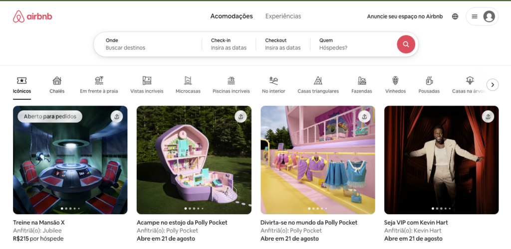 Alugar no Airbnb