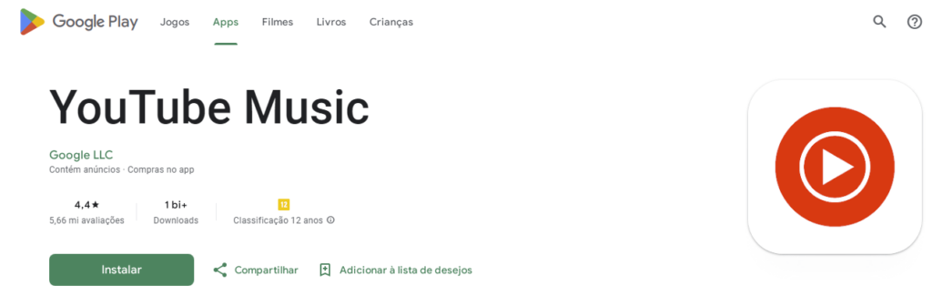 Aplicativo para escutar música offline