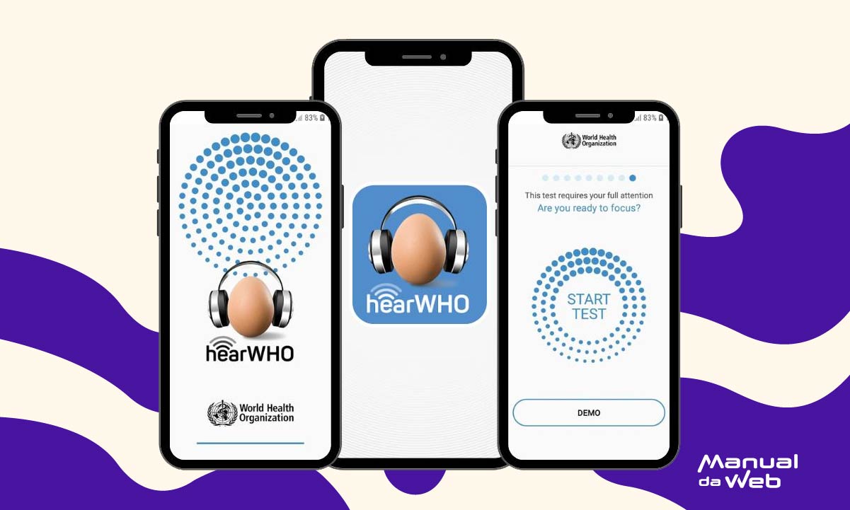 Aplicativo da OMS para testar a audição grátis pelo celular