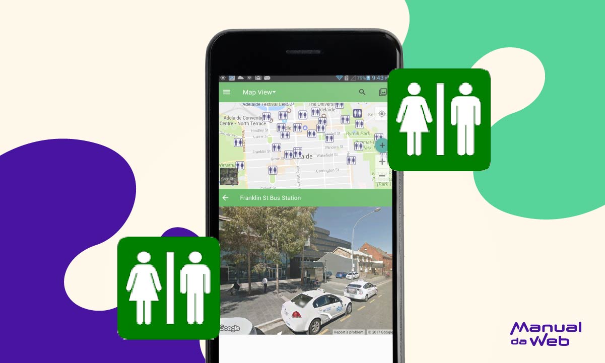 Aplicativo para encontrar banheiro rápido em qualquer lugar