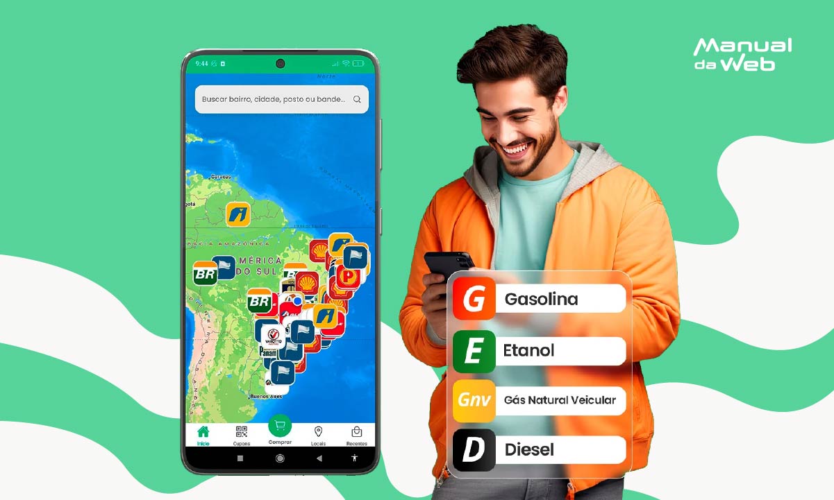 Aplicativo para ganhar desconto no combustível e em serviços automotivos