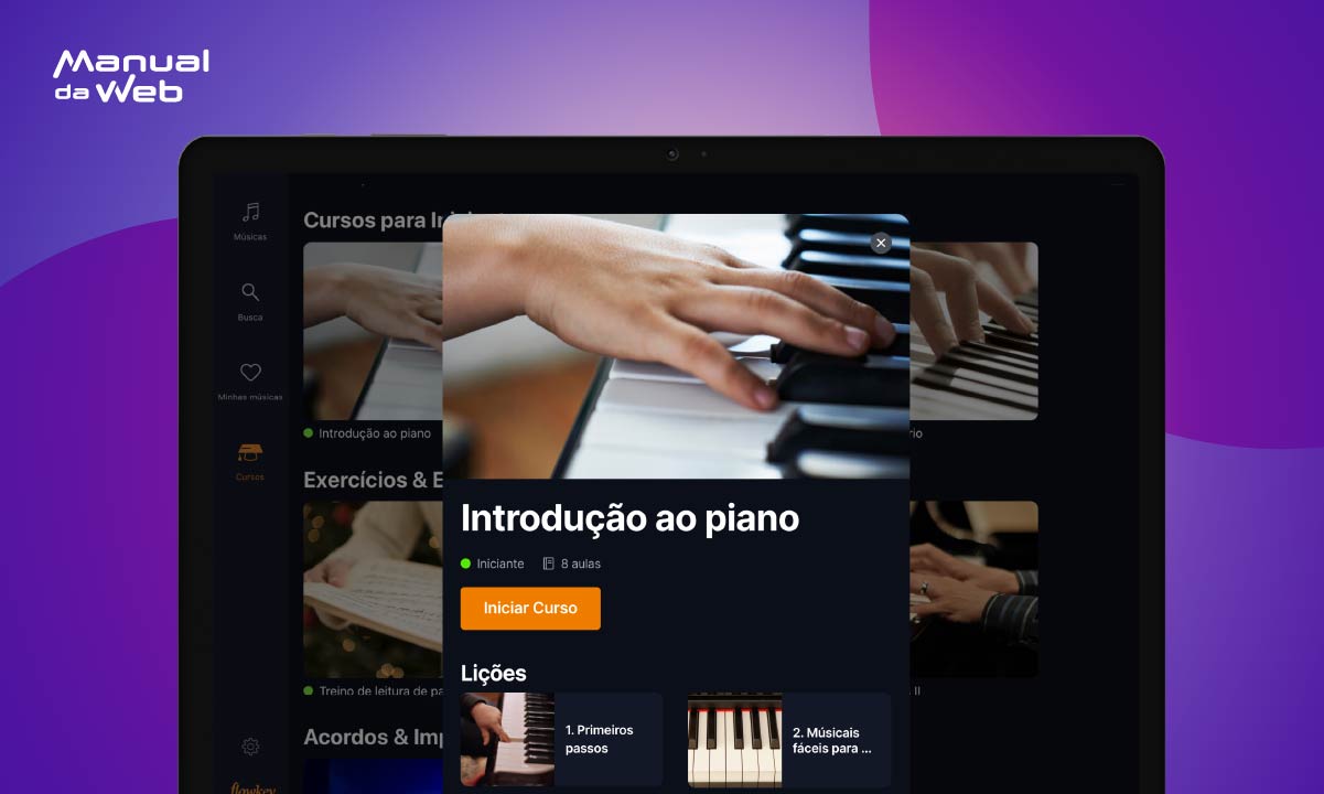 Flowkey: cursos para aprender piano com pianistas profissionais 100% grátis