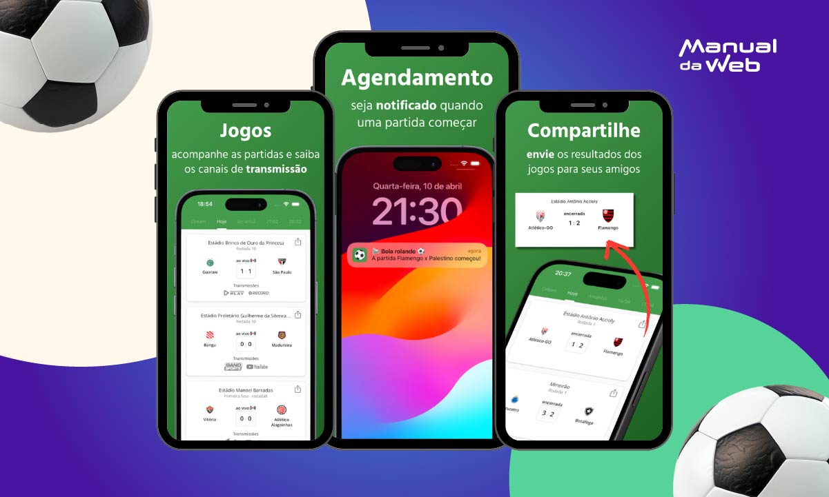 Futebol Hoje: app para saber o calendário dos jogos de futebol