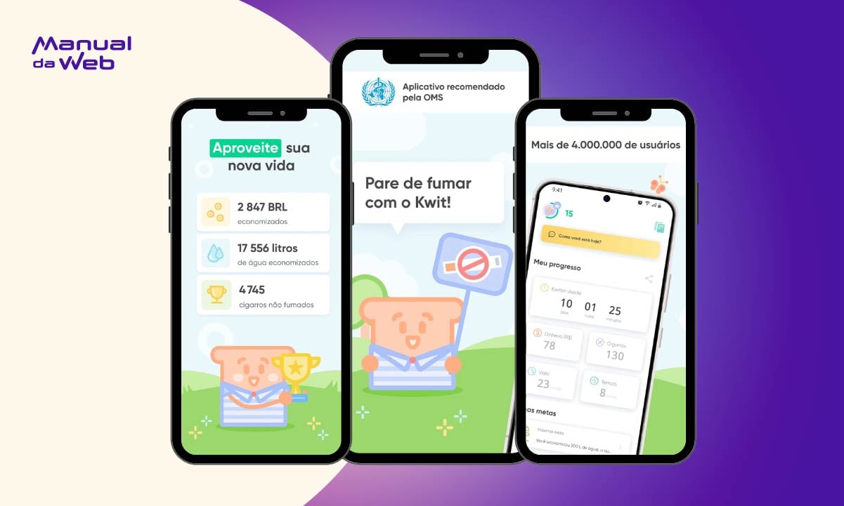 Kwit: aplicativo que acompanha seu progresso no tratamento para parar de fumar