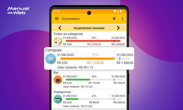Criar orçamento mensal
