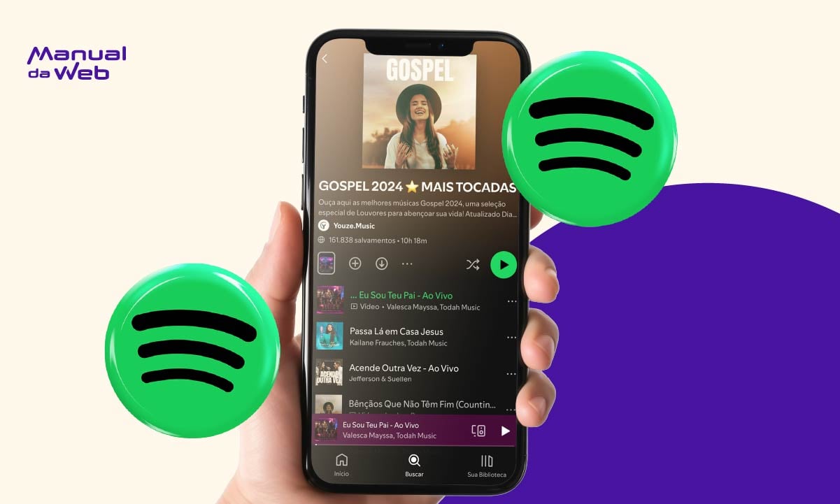 TOP 100 músicas gospel mais tocadas no Spotify em 2024