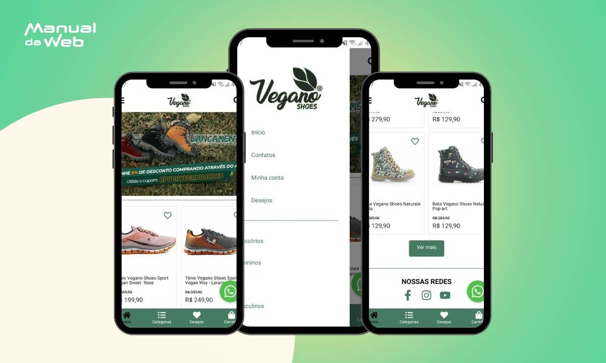 Vegano Shoes: app de compras de sapatos veganos