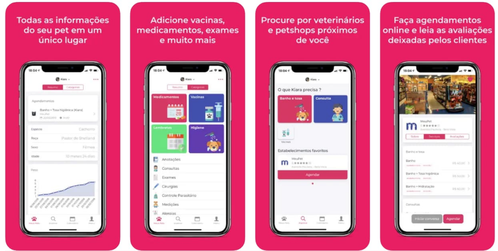 Aplicativo de cuidado pet