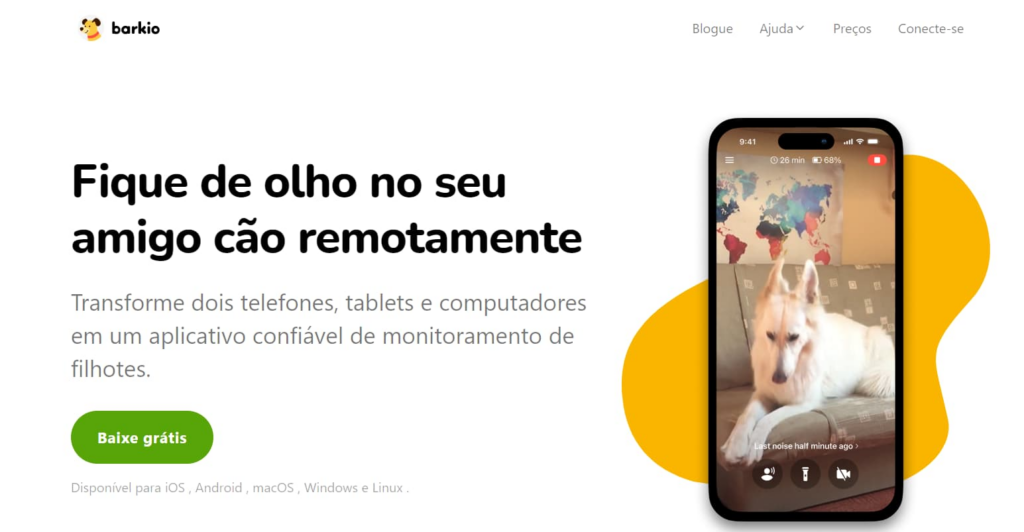 Aplicativo para monitorar cães