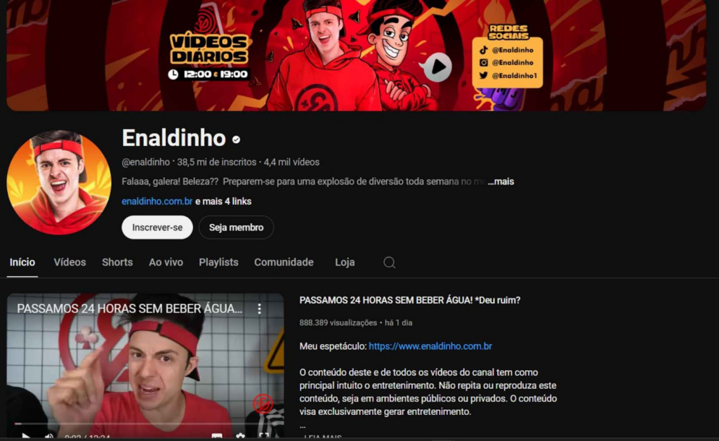 Melhores canais do YouTube