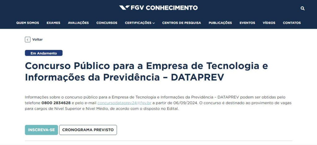 Concurso Dataprev