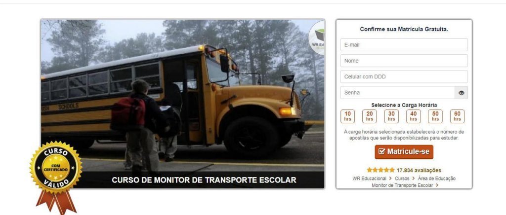 Curso de Monitor de Transporte Escolar