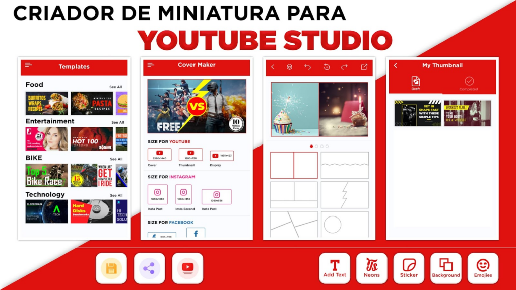 Miniatura para canal do YouTube