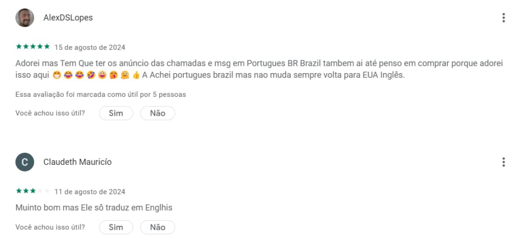 Locutor do nome da chamada