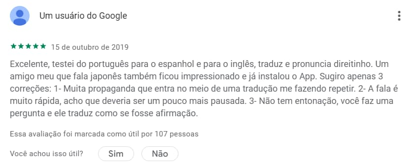 Traduzir idiomas em tempo real