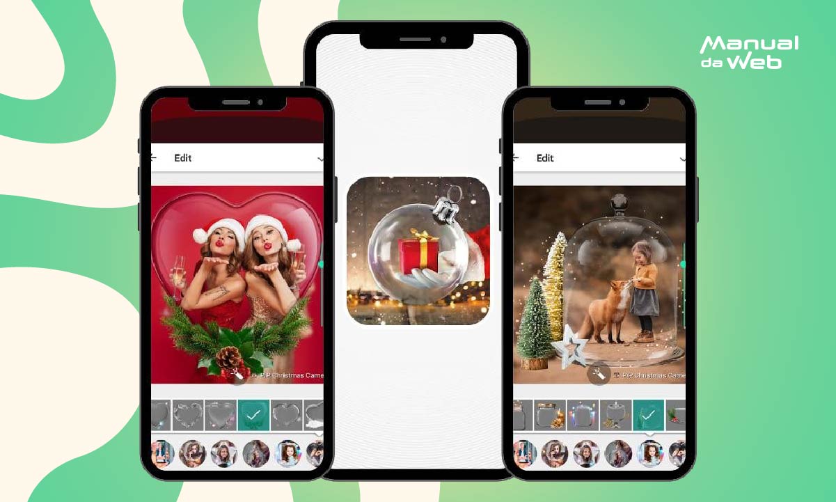 Aplicativo com diversos efeitos para fotos de Natal para usar grátis