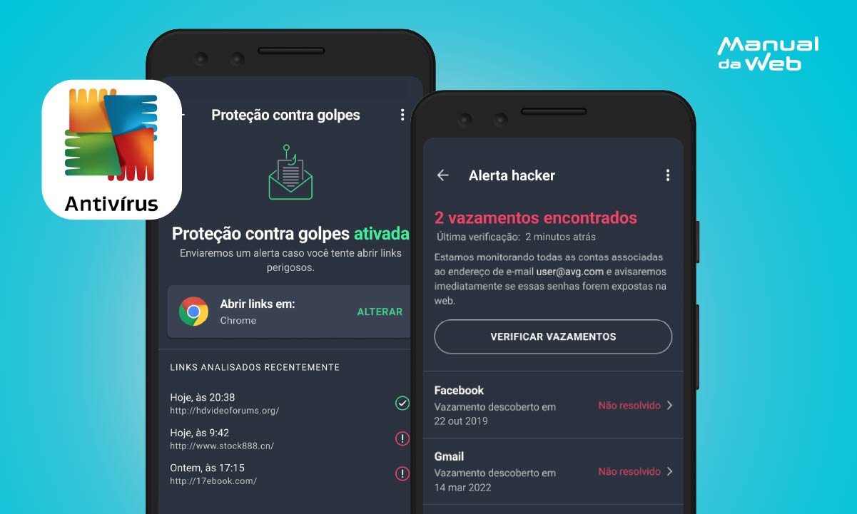 Aplicativo confiável para receber alertas de senhas vazadas suas