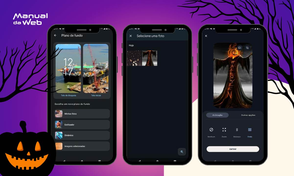 App com papel de parede de Halloween para celular em HD grátis